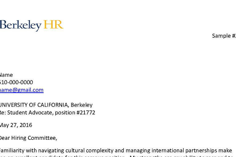 cover letter human resources
