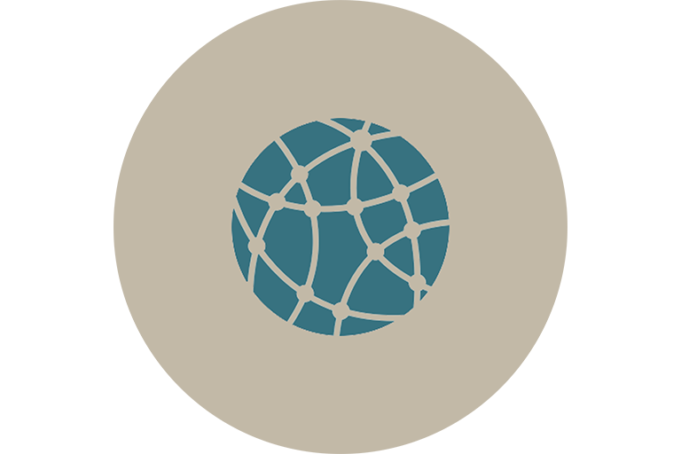 Illustration of a global network.