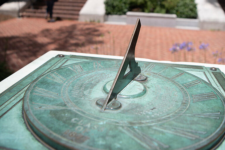 Sundial by the Campanile