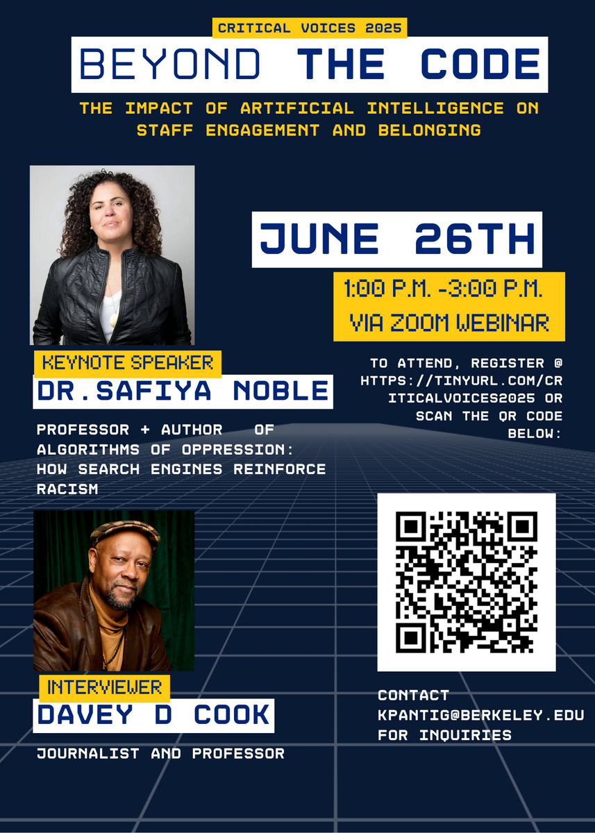 Critical Voices 2025 flyer