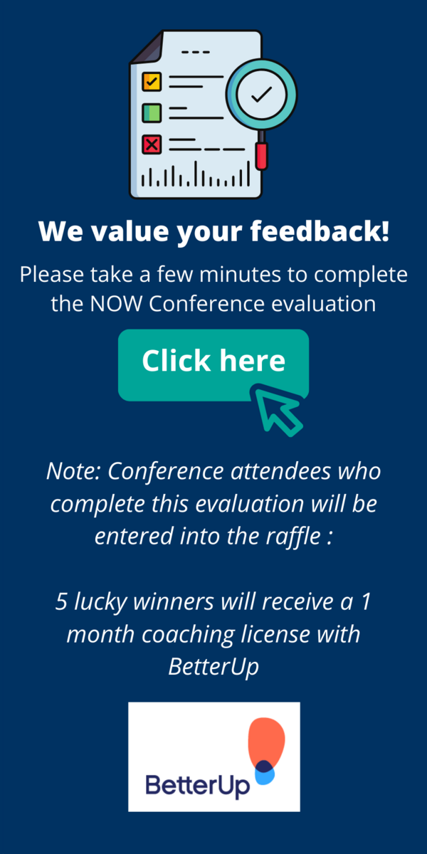Please click here to complete the conference evaluation. Upon completion you will be entered to win!