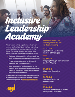 Inclusive Leadership Academy with schedule information.