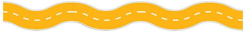 Illustration of a yellow road.