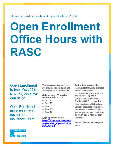 RASC Open Enrollment Flyer