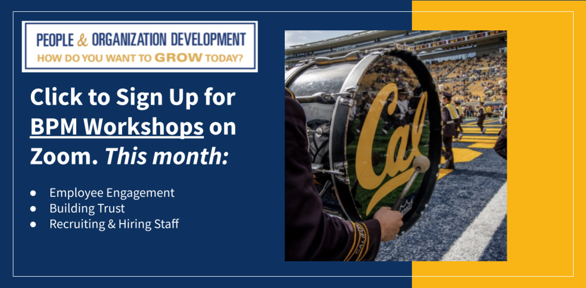 Sign up for BPM workshops in November: Employee Engagement, Building Trust, Recruiting & Hiring Staff