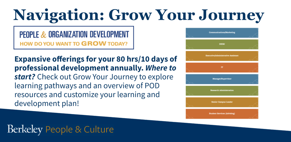 Navigation: Grow Your Journey - People and Organization Development Logo - Expansive offerings for your 80 hrs/10 days