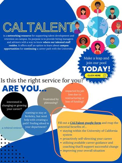 CALTalent promotional flier